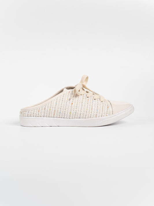 Trixy Tweed Backless Sneakers