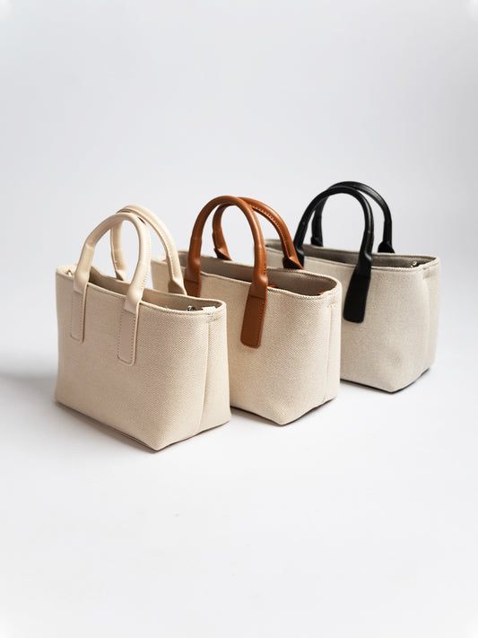 Aria Canvas Bucket Bag