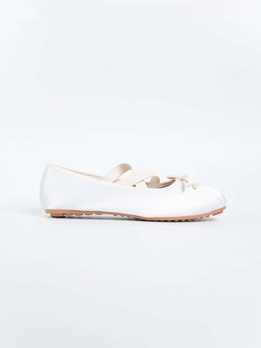 Allegra Ballerina Ribbon Flats