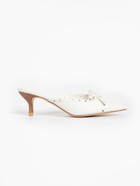 Zira Graceful Ribbon Mules
