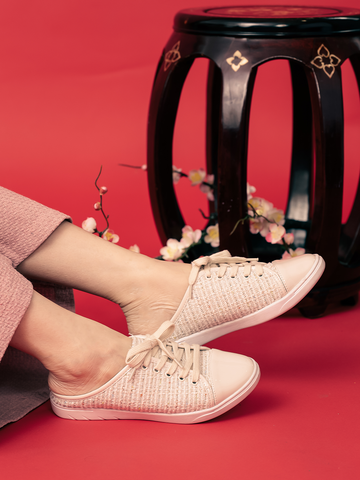 Trixy Tweed Backless Sneakers