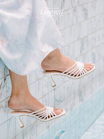 Yaya Glitter Strap Heels