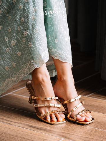 Youka Ribbon Glossy Heels