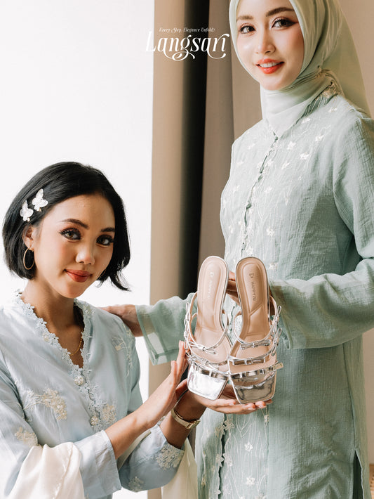 Youka Ribbon Glossy Heels