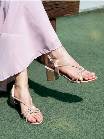 Perry Glitter Strap Heels