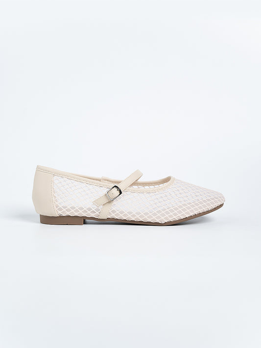 Gianna Mesh Ballerina Flats
