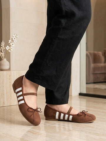 Harmony Suede Ribbon Flats