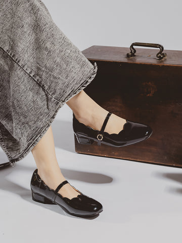 Scallop Flower Mary Jane