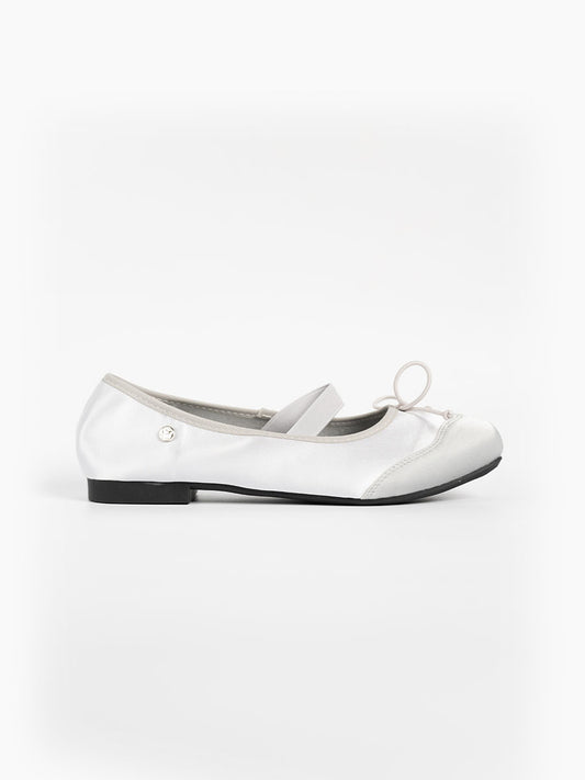 Riley Ribbon Satin Flats