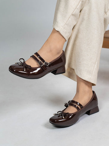 Ruby Ribbon Mid Heels