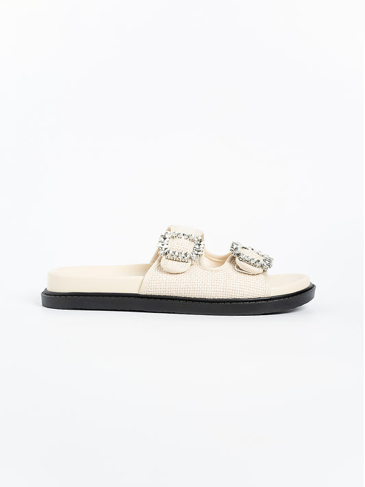 Chestee Jute Rhinestone Sandals
